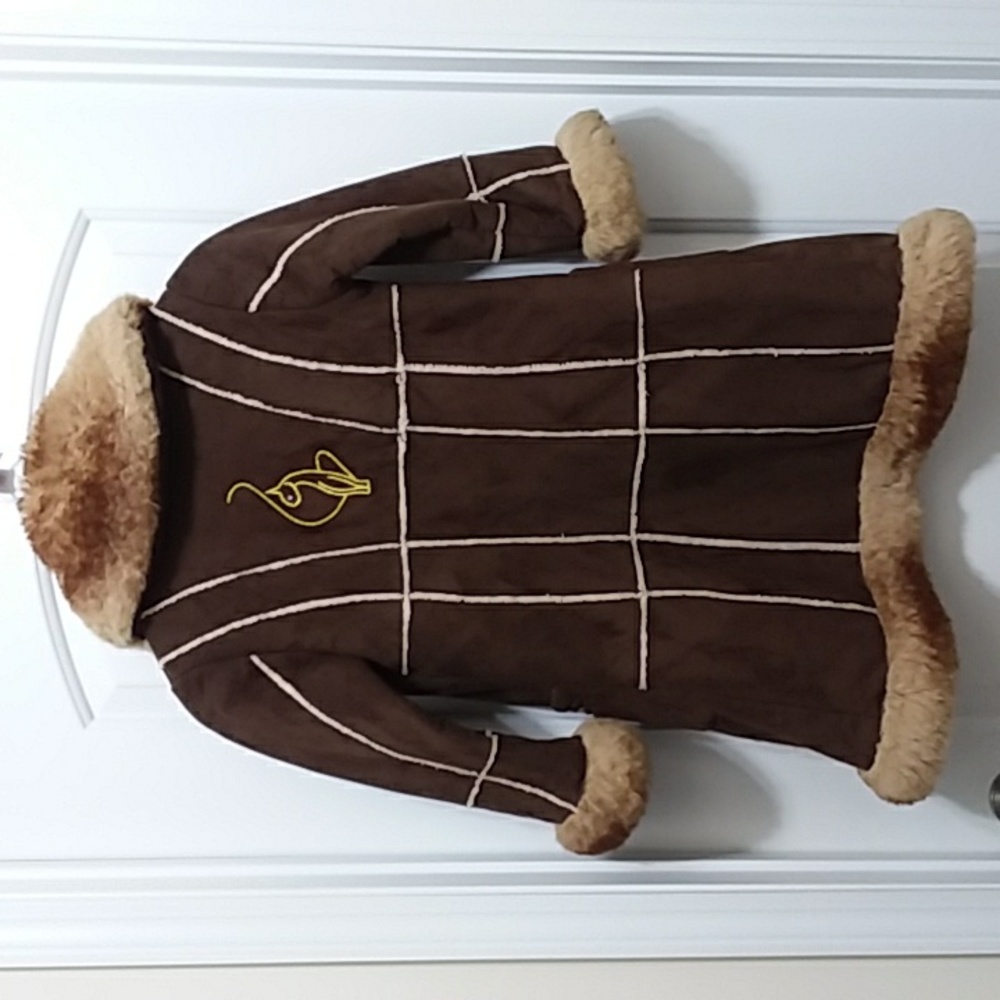 Faux Fur Baby Phat Retro Girls Coat - Picture 2 of 16